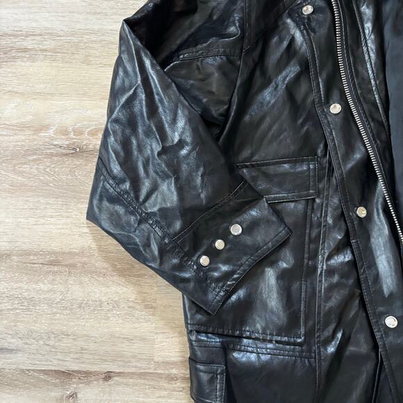 Zara Faux Leather Jacket - Picture 2 of 8